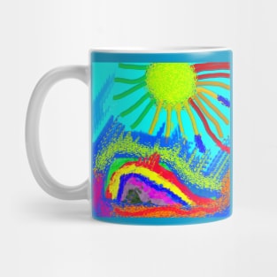 colorful  sun Mug